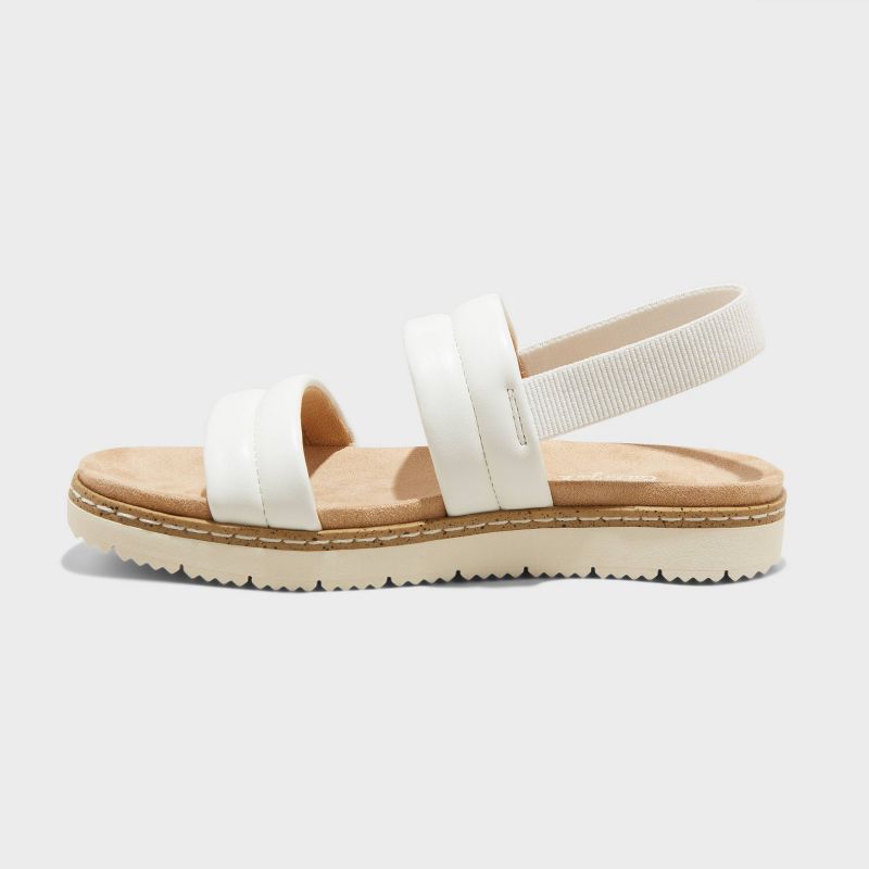 Kids' Kailan Ankle Strap Footbed Sandals - Cat & Jack™ White, 3 of 8