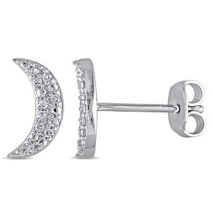 EVERLY JEWELRY | Sterling Silver 1/10 CT TW Diamond Fashion Post Earrings - 1 of 4