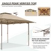 EAGLE PEAK 13x13ft Pop Up Canopy Tent Instant Outdoor Canopy Easy Setup w/Auto Extending Eaves - 4 of 4