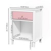 26.77''H Wooden Nightstand with One Drawer One Shelf for Kids - 3 of 4