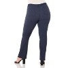 Rekucci Curvy Woman  Straight Leg Pants with Stretch Waist and Pockets - 3 of 3