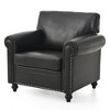 37.4" Moymacrae Rolled Arm 1-Seater Sofa with Nailhead Trim and Removable Cushion - 4 of 4