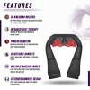 Angel Sar Neck and Shoulder Massager with Heat, 8-Node 3D Kneading Shiatsu Massager, 3 Speeds, Infrared Heat, 15-Min Auto Timer for Back Waist Thighs - 2 of 4