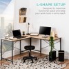 Best Choice Products 94.5in Modular L-Shaped Desk, Corner Workstation, 2-Person Study Table for Home, Office - image 2 of 4