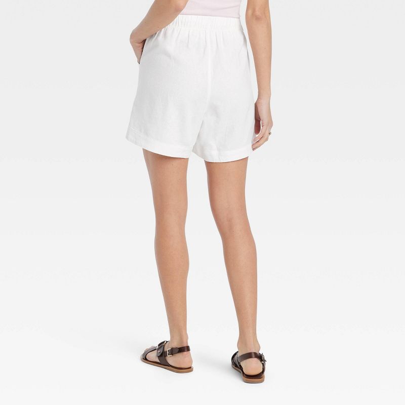 Women's Adaptive High-Rise Linen Easy Pull-On Shorts - Universal Thread™, 3 of 11