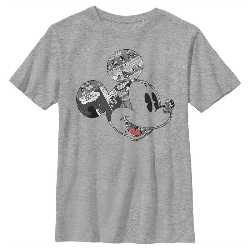 Boy's Disney Mickey Mouse Comic Book T-Shirt, 1 of 6