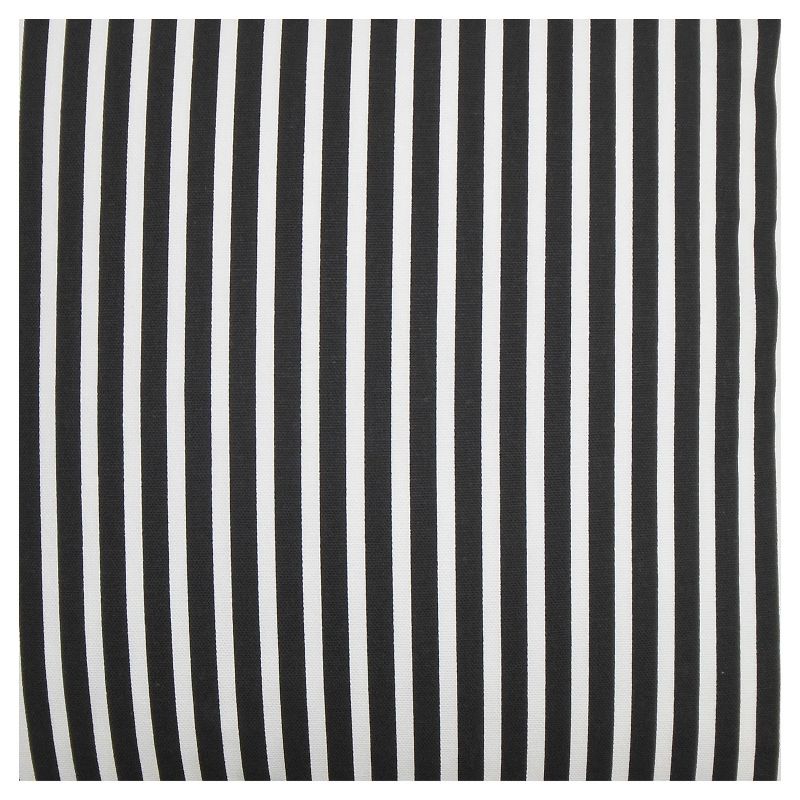 Black Ticking Stripe Throw Pillow (18"x18") - The Pillow Collection, 3 of 4
