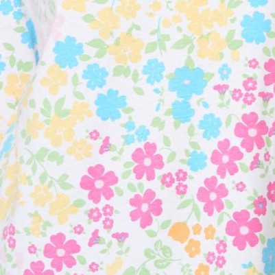 white multi floral