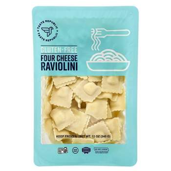 Taste Republic Gluten Free Four Cheese Frozen Raviolini - 12oz