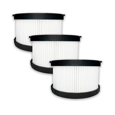 Nispira DC515 True HEPA Vacuum Filter Replacement for DeWalt Cordless and Corded DC5151H DC515 DCV517 DCV517B 3 Pack