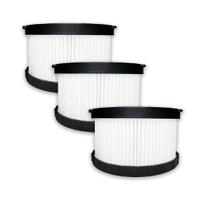 Nispira DC515 True HEPA Vacuum Filter Replacement for DeWalt Cordless and Corded DC5151H DC515 DCV517 DCV517B 3 Pack - 1 of 4