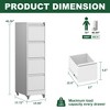 NicBex 2 Drawer File Cabinet with Lock,Office Cabinet with Handle Free Design,Modern Storage Cabinet,Filing Cabinet for Home Office - 3 of 4