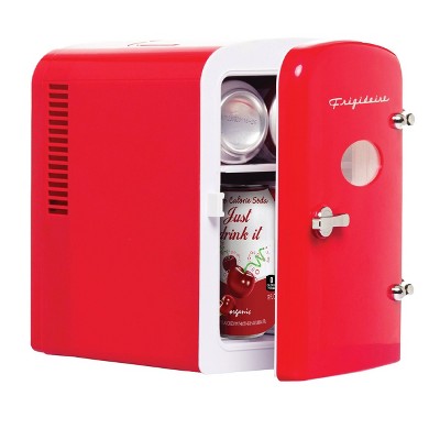 Frigidaire 6-Can Mini Retro Beverage Fridge - Red