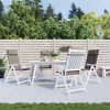 vidaXL 4 pcs Highback Chair Cushions - Durable, Lightweight and Water-Repellent Outdoor/Indoor Cushions - Color Taupe - 2 of 4