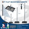 17"x10" Heavy Duty Lawn Leveling Rake - Adjustable 35-72" Handle, Reinforced Steel w/ Anti-Flip Edge for Soil, Top Dressing & Landscaping - 2 of 4