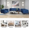 NicBex Velvet Accent Chair,Upholstered Living Room Chair with Button Tufted Backrest and Metal Legs,Push Back Recliner Chair for Living Room - 4 of 4