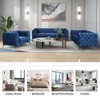 NicBex 85.5 Inch 3 Seater Sofa Couch,Modern Upholstered Velvet Sofa with Button Tufted Back and Sturdy Metal Legs for Living Room - image 4 of 4