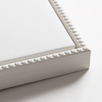 16"x23" Sauna Serenity Abstract Canvas Art with White Beaded Frame