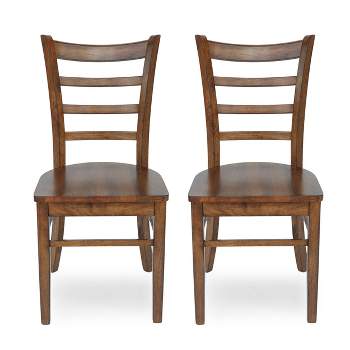 Set of 2 Prestage Farmhouse Wooden Dining Chairs - Christopher Knight Home