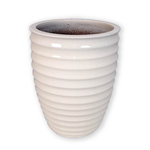 SpassWay 17" Dia Outdoor Indoor Ceramic Planter Pot Decorative Planter with Drainage Hole Patio Flower Pot - 1 of 4