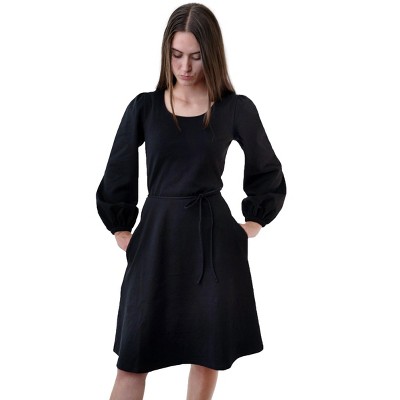 Hope & Henry Womens' Fit and Flare Ponte Dress