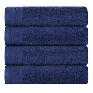 Honeycomb Waffle Border Cotton Medium Weight Towel Set by Blue Nile Mills - 1 of 4