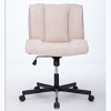 NicBex Office Chair with Adjustable Height Modern Rotatable Technical Fabric Vanity Chair Computer Chair with Wheels for Office, Study, Bedroom, Pink - 2 of 4