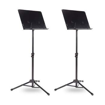 Musician's Gear Tripod Orchestral Music Stand Perforated Black - 2 Pack :  Target