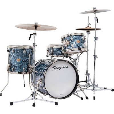 Slingerland Radio King 4-Piece Shell Pack With 18" Bass Drum and Snare Black Diamond Pearl