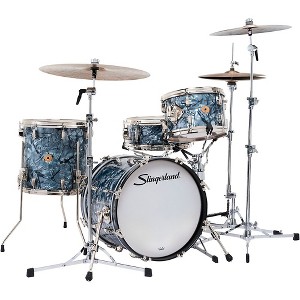 Slingerland Radio King 4-Piece Shell Pack With 18" Bass Drum and Snare Black Diamond Pearl - 1 of 4