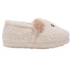 Kensie Girls’ Slippers - Cozy Kids House Slippers with Plush Fuzzy Upper and Smiley Face Patch - 2 of 4