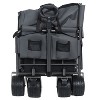 Kumasinova Convertible Folding Wagon Cart with Bench Seat &Storage,Heavy-Duty Utility Wagon with 180L Cargo Space for Beach,Camping,Garden,Sports - 4 of 4