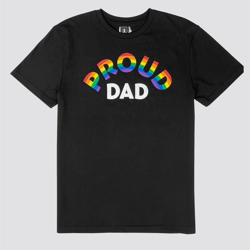 Men's IML Proud Dad Short Sleeve Graphic T-Shirt - Black, 3 of 9
