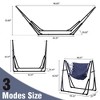 Ainfox 2 in 1 Portable Hammock Bed and Swinging Chair with Collapsible Steel Stand  With Carrying Bag - 2 of 4