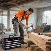Gulches 21" Portable Metal Tool Box with 1 Top Box and 4 Drawers, Auto Locking, Dual Ball-Bearing Tracks, Heavy-Duty Steel - 3 of 4