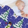 DSANE Christmas snowman Christmas Throw Blanket Soft Fleece Christmas Blanket Cozy Flannel Throw for Couch Bed - 4 of 4