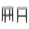 WestinTrends 29" Upholstered Saddle Seat Barstool and Counter Stool - 3 of 4