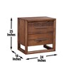 NicBex Nightstand with 2 Drawers,Different Sizes Bedside Table with Sturdy Wooden Frame,Modern Side Table for Bedroom,Living Room - 3 of 4