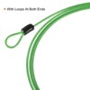 Unique Bargains Security Steel Cable Coated Luggage Lock Wire Rope w Double Loop - 4 of 4