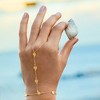 Pure Collection by Ross-Simons 14kt Yellow Gold Disc Station Cable-Chain Hand Bracelet Size 7 - 3 of 4