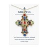 Anna-Kaci Stained Glass Rhinestone Patonce Cross Necklace with Message Card & Envelope Jewelry Gift - 2 of 4