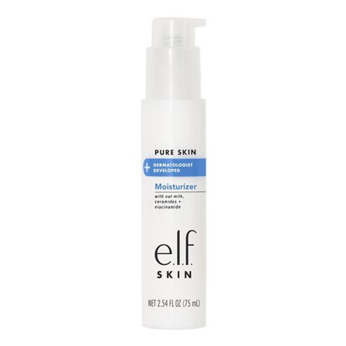 E.l.f. Skin Pure Skin + Dermatologist Developed Moisturizer - 2.54 Fl Oz :  Target