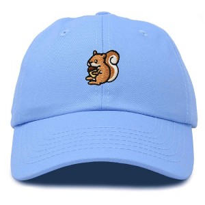 Dalix Squirrel Embroidered Cotton Dad Hat Casual Adjustable Baseball Cap for Nature and Animal Lovers Womens - 1 of 4