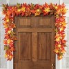 Collections Etc 9-Ft Lighted Fall Maple Leaf Garland with Timer - 3 of 3