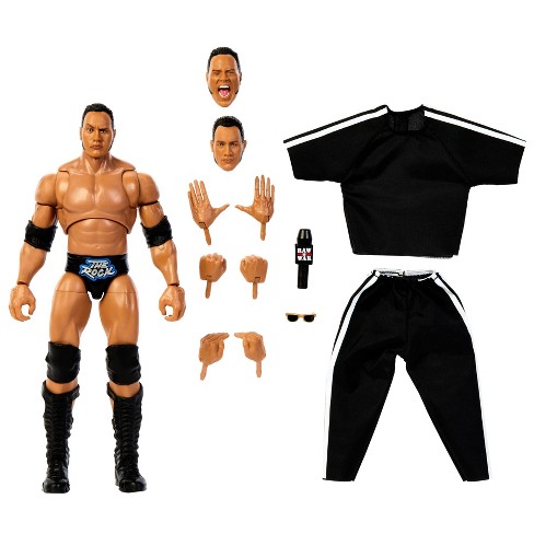 Mattel WWE The Rock Elite Collection Action Figure, Deluxe Articulation &  Life-like Detail with Iconic Accessories, 6-inch