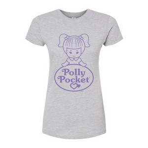 Women's - Polly Pocket - Logo And Doll Fitted Graphic T-Shirt - 1 of 3