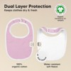KeaBabies 8pk Organic Baby Bibs for Boy, Baby Drool Bib for Baby Boys and Girls, Newborn Teething Bibs - 3 of 4