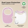 KeaBabies 8pk Organic Baby Bibs for Boy, Baby Drool Bib for Baby Boys and Girls, Newborn Teething Bibs - image 3 of 4