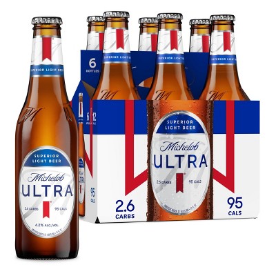 Michelob ULTRA Superior Light American Lager Beer - 6pk/12 fl oz Bottles
