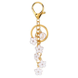 Unique Bargains  Metal Small Beautiful Personalized Flower Keychain for Handbag Purse - 1 of 4